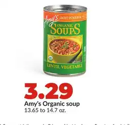 Hy-Vee Amy's Organic soup offer