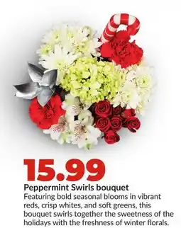 Hy-Vee Peppermint Swirls bouquet offer