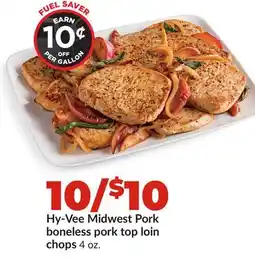 Hy-Vee Hy-Vee Midwest Pork boneless pork top loin chops offer