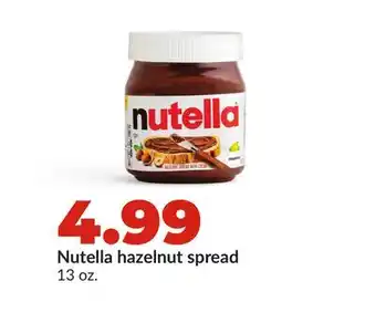Hy-Vee Nutella hazelnut spread offer