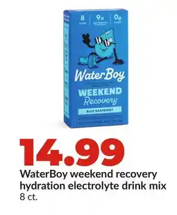 Hy-Vee WaterBoy weekend recovery hydration electrolyte drink mix offer