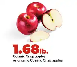Hy-Vee Cosmic Crisp apples or organic Cosmic Crisp apples offer