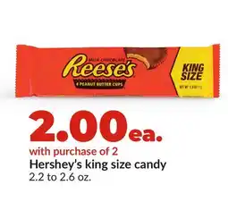 Hy-Vee Hershey's king size candy offer