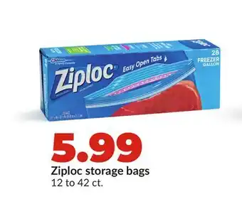 Hy-Vee Ziploc storage bags offer