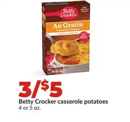 Hy-Vee Betty Crocker casserole potatoes offer