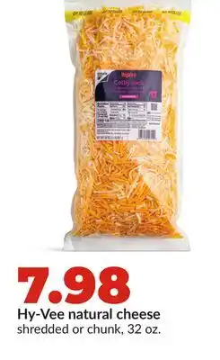 Hy-Vee Hy-Vee natural cheese offer
