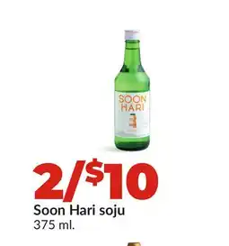 Hy-Vee Soon Hari soju offer