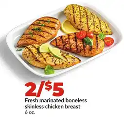 Hy-Vee Fresh marinated boneless skinless chicken breast offer