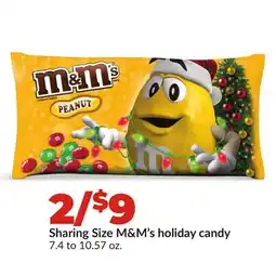 Hy-Vee Sharing M & M' s holiday candy offer