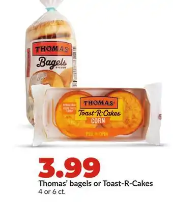 Hy-Vee Thomas' bagels or Toast-R-Cakes offer