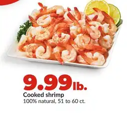Hy-Vee Cooked shrimp offer