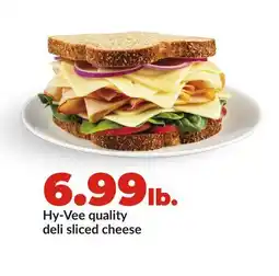 Hy-Vee Hy-Vee quality deli sliced cheese offer