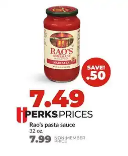 Hy-Vee Rao's pasta sauce offer