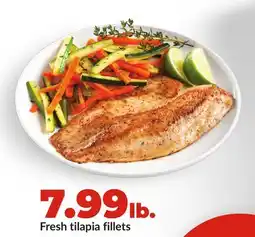 Hy-Vee Fresh tilapia fillets offer