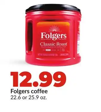Hy-Vee Folgers coffee offer