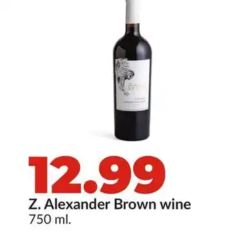 Hy-Vee Z. Alexander Brown wine offer
