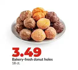 Hy-Vee Bakery-fresh donut holes offer