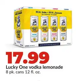 Hy-Vee Lucky One vodka lemonade offer