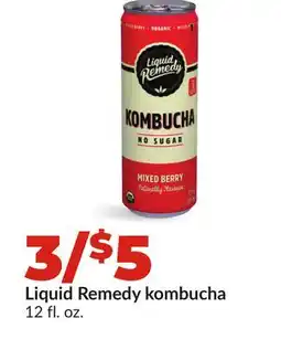 Hy-Vee Liquid Remedy kombucha offer