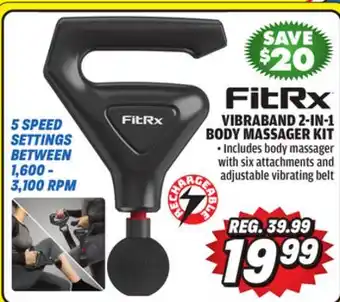 Big 5 FitRx Vibraband 2-in-1 Body Massager Kit offer