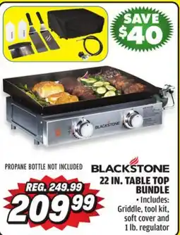 Big 5 Blackstone 22 Gas Tabletop 2-Burner Griddle Bundle offer