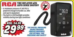 Big 5 RCA Rechargeable Tire Inflator with Auto Sense Shutoff offer