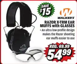 Big 5 Walkers Game Ear Razor X-TRM Ear Muffs with Glasses offer