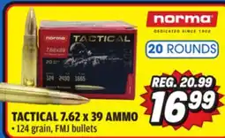 Big 5 Norma Tactical 7.62x39 Ammo offer