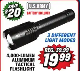 Big 5 U.S. Army 4000 Lumen Aluminum Tactical Flashlight offer