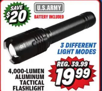 Big 5 U.S. Army 4000 Lumen Aluminum Tactical Flashlight offer