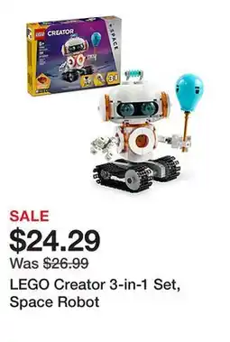 Office Depot LEGO Creator 3-in-1 Set, Space Robot offer