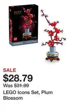 Office Depot LEGO Icons Set, Plum Blossom offer