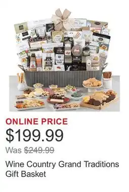 Costco Wine Country Grand Traditions Gift Basket offer