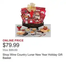 Costco Shop Wine Country Lunar New Year Holiday Gift Basket offer