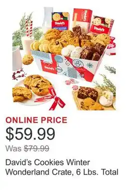 Costco David's Cookies Winter Wonderland Crate, 6 Lbs. Total offer