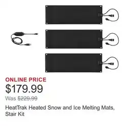 Costco HeatTrak Heated Snow and Ice Melting Mats, Stair Kit offer