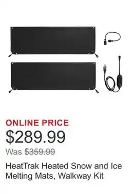 Costco HeatTrak Heated Snow and Ice Melting Mats, Walkway Kit offer