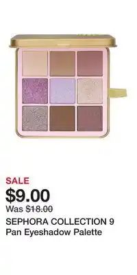 Kohl's SEPHORA COLLECTION 9 Pan Eyeshadow Palette offer
