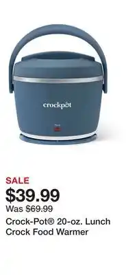 Kohl's Crock-Pot 20-oz. Lunch Crock Food Warmer offer
