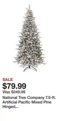 Kohl's National Tree Company 7.5-ft. Artificial Pacific Mixed Pine Hinged Christmas Tree with Lights offer