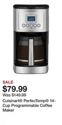 Kohl's Cuisinart PerfecTemp 14-Cup Programmable Coffee Maker offer