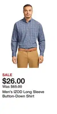 Kohl's Men's IZOD Long Sleeve Button-Down Shirt offer