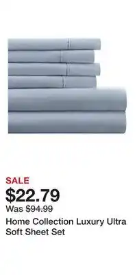 Kohl's Home Collection Luxury Ultra Soft Sheet Set offer