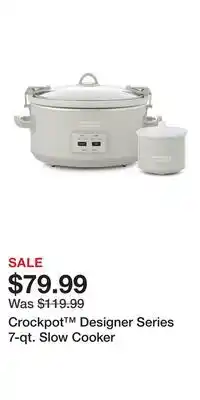Kohl's Crockpot Designer Series 7-qt. Slow Cooker offer