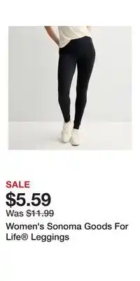 Kohl's Women's Sonoma Goods For Life Leggings offer