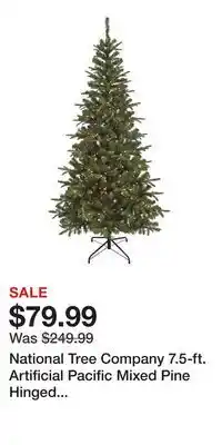 Kohl's National Tree Company 7.5-ft. Artificial Pacific Mixed Pine Hinged Christmas Tree offer