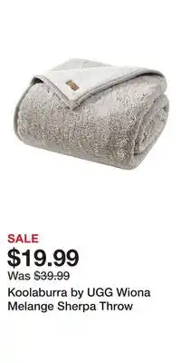 Kohl's Koolaburra by UGG Wiona Melange Sherpa Throw offer