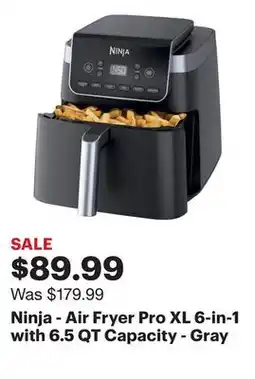 Best Buy Ninja - Air Fryer Pro XL 6-in-1 with 6.5 QT Capacity - Gray offer