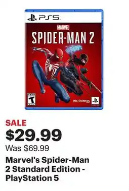 Best Buy Marvel's Spider-Man 2 Standard Edition - PlayStation 5 offer