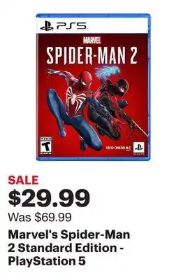 Best Buy Marvel's Spider-Man 2 Standard Edition - PlayStation 5 offer